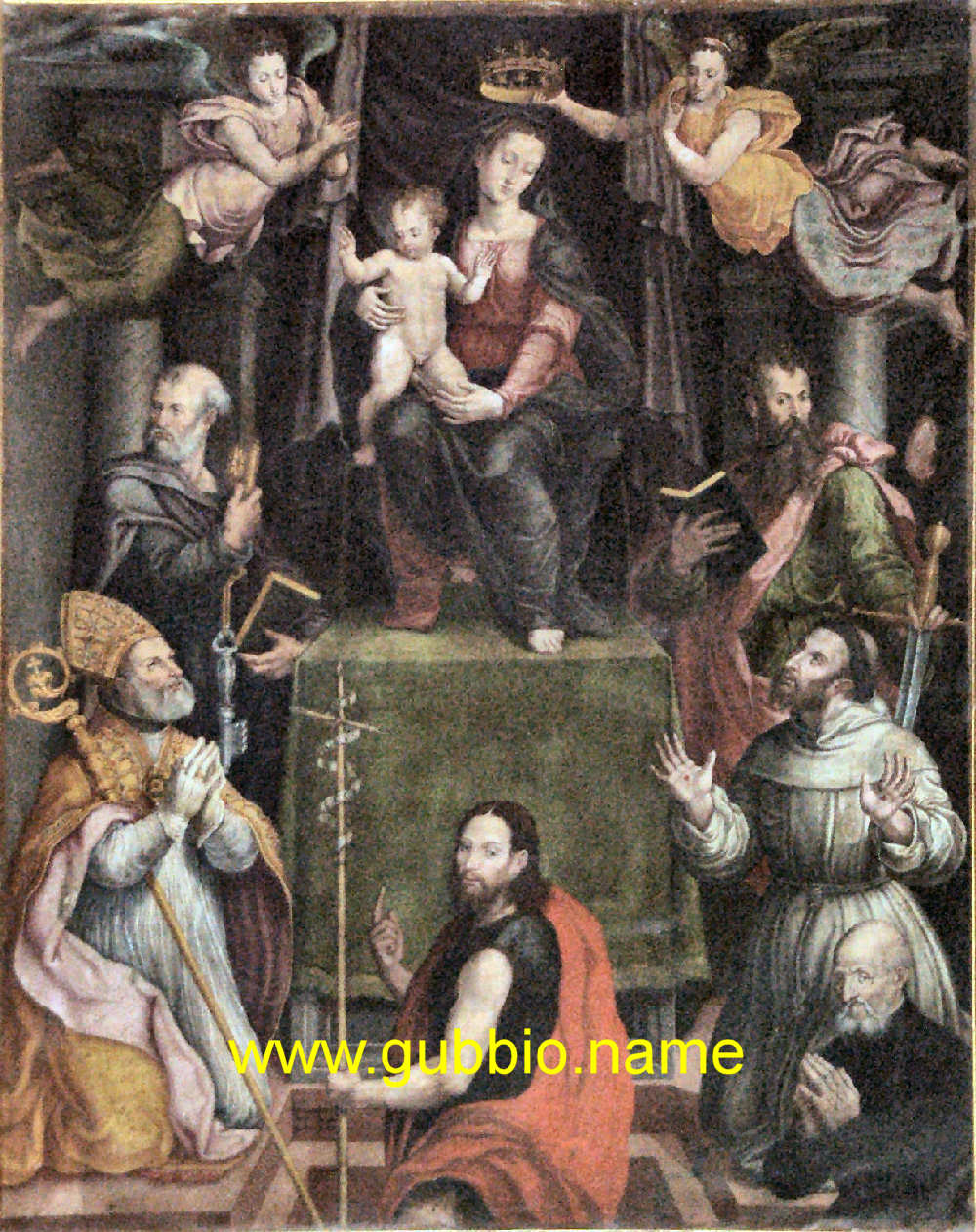 Madonna con Bambino e Santi di Benedetto Nucci - 1571