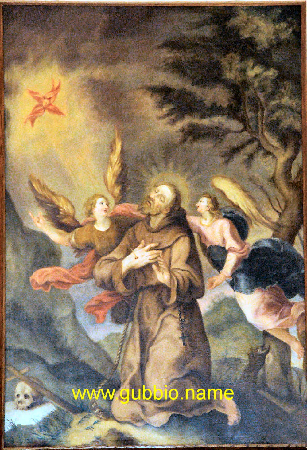 Estasi di San Francesco stimmatizzato e consolato da due angeli (1816) Camilla Filicchi